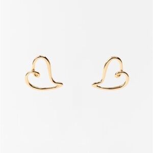 Zara Gold Heart Earrings